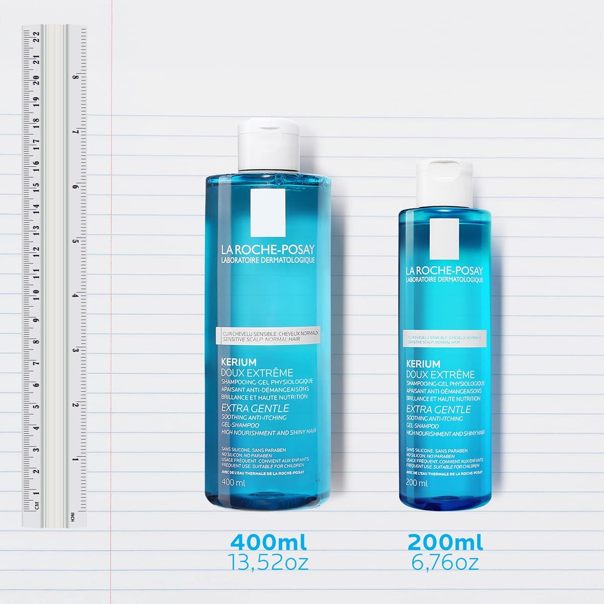 La Roche Posay ProductPage Kerium Extra Gentle Gel Shampoo Family 3337