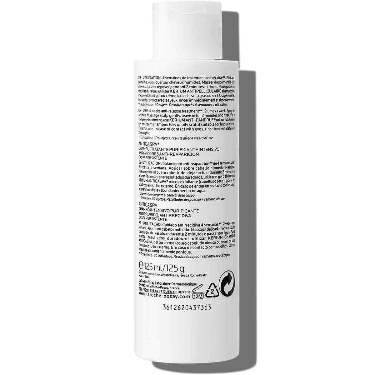 La Roche Posay ProductPage Kerium Anti Dandruff Cream Shampoo 200ml 34