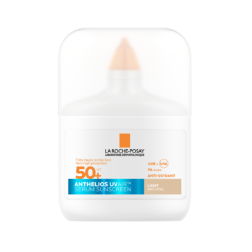 Packshot des getönten Anthelios UV Air Serums mit LSF 50+ in der Nuance „Light“