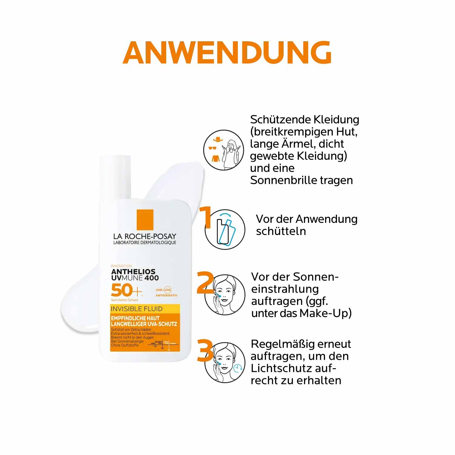 ANTHELIOS Invisible Fluid UVMune 400 LSF 50+ | La Roche Posay