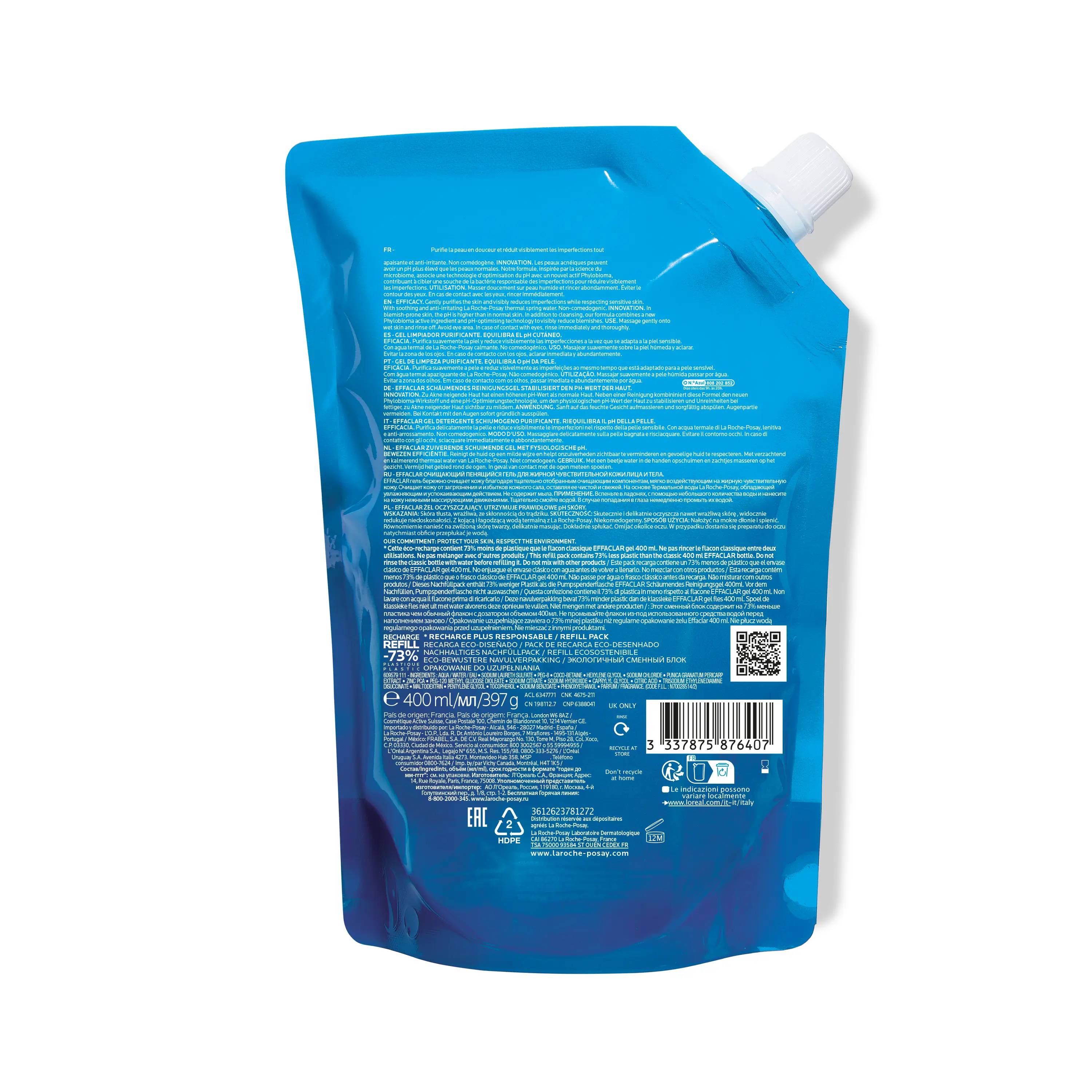 EFFACLAR-Schumendes-Reinigungsgel-Nachfllpack-Back
