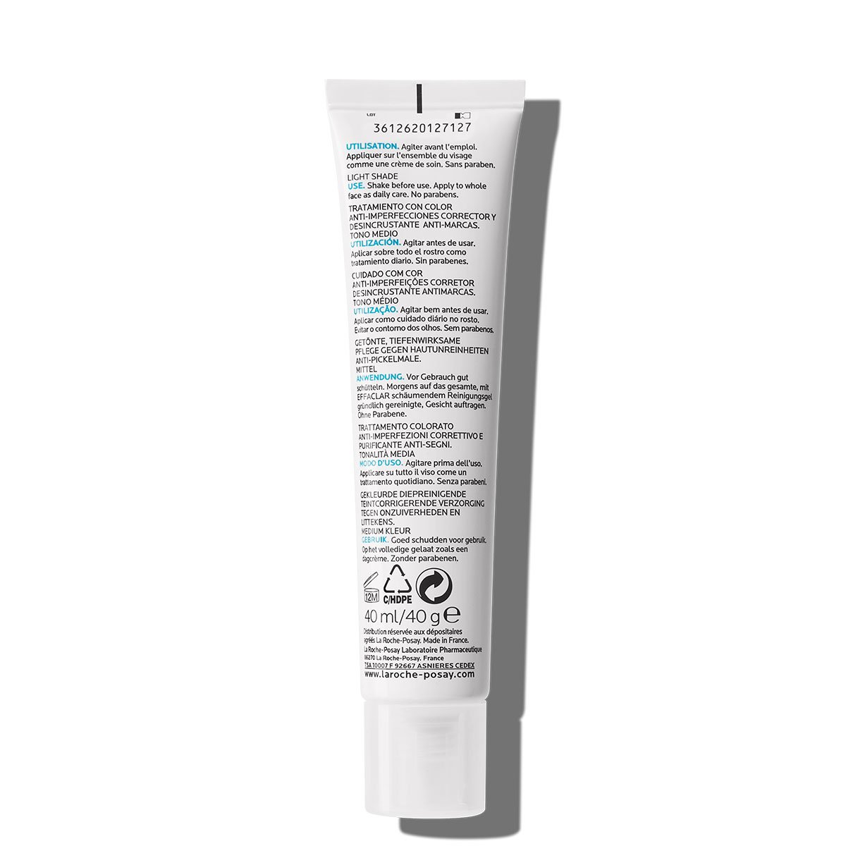 Dos du produit Effaclar Duo plus Unifiant clair