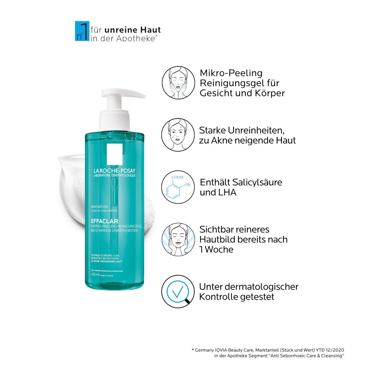 3337875708265-La_Roche_Posay-16364282-EFFACLAR_Mikro-Peeling_Reinigungsgel-05-Reinigungsgel_Result