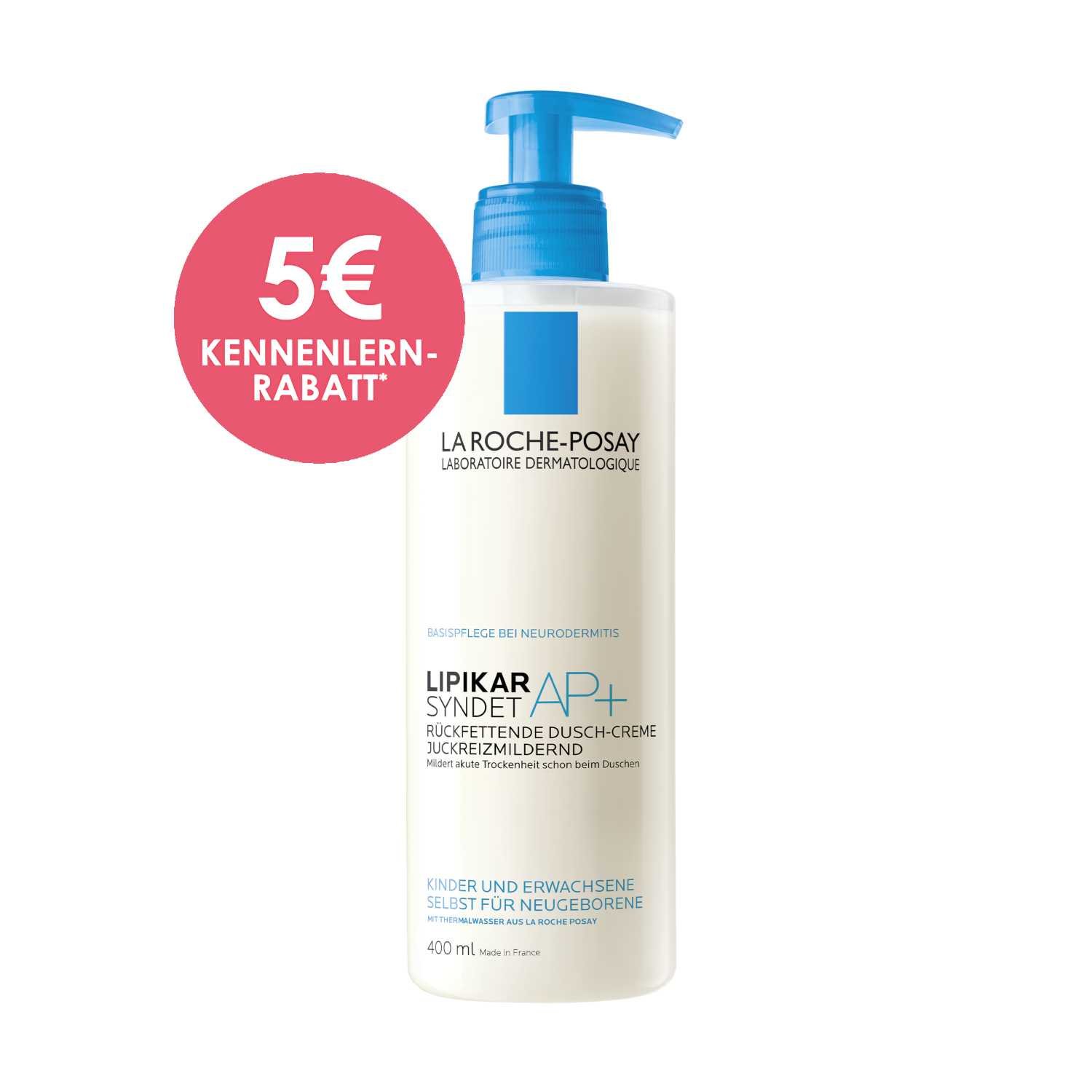 LaRochePosayBodyCleanserLipikarSyndetAP400mlLipidReplenishingWashCream