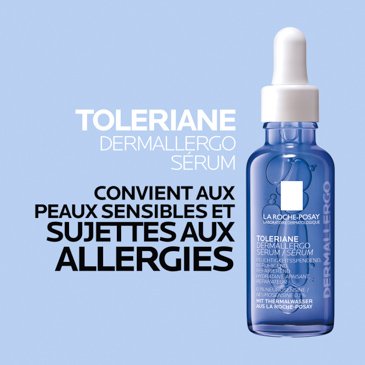 Le sérum Toleriane Dermallergo convient aux peaux sensibles et sujettes aux allergies.